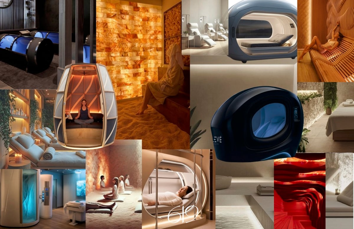Advanced wellness amenities at 619 Brickell — hyperbaric chambers, salt rooms, and recovery facilities