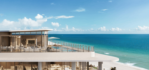 Ocean House Surfside duplex penthouse for sale, $70 million luxury oceanfront residence
