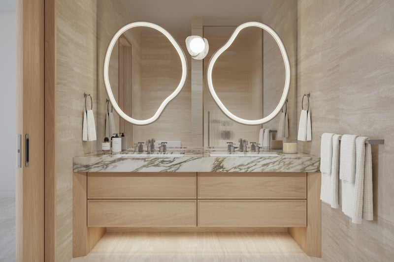 Delano Residences Miami luxury bathroom