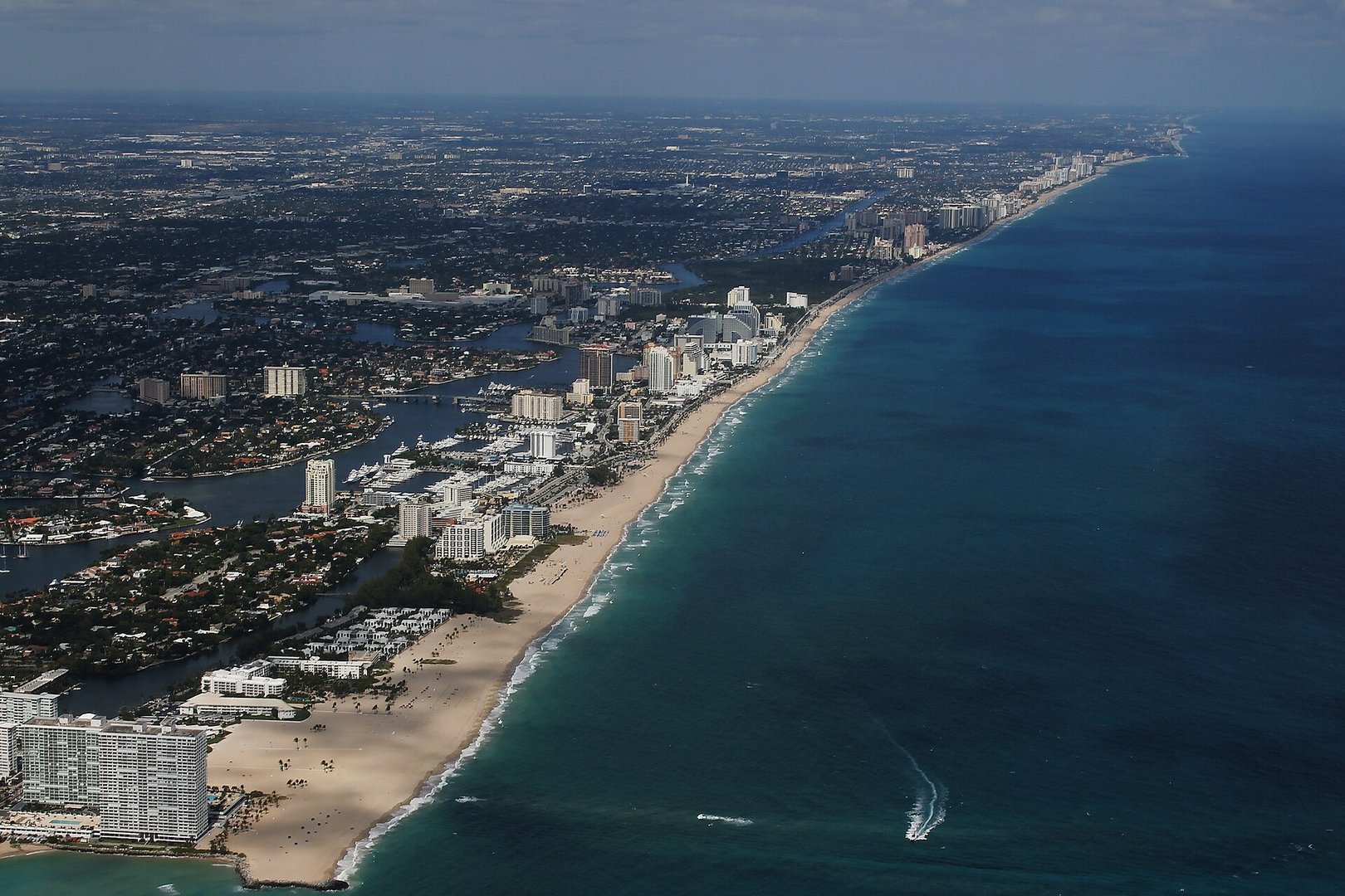 Fort Lauderdale skyline with luxury pre-construction developments along the Intracoastal and beachfront