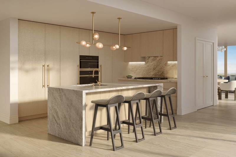 Ritz-Carlton West Palm Beach kitchen with Rockwell Group Italian cabinetry