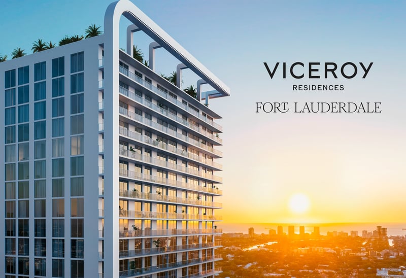 Viceroy Residences Fort Lauderdale exterior rendering — 45-story tower